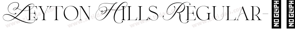 Leyton Hills Regular字体转换